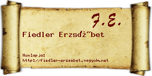 Fiedler Erzsébet névjegykártya